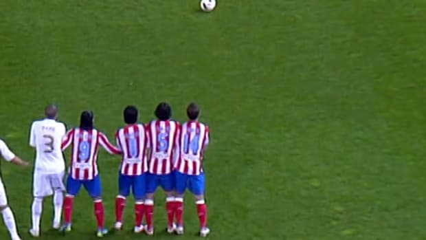 Cristiano Ronaldo's goal against Atlético de Madrid on 2011/12
